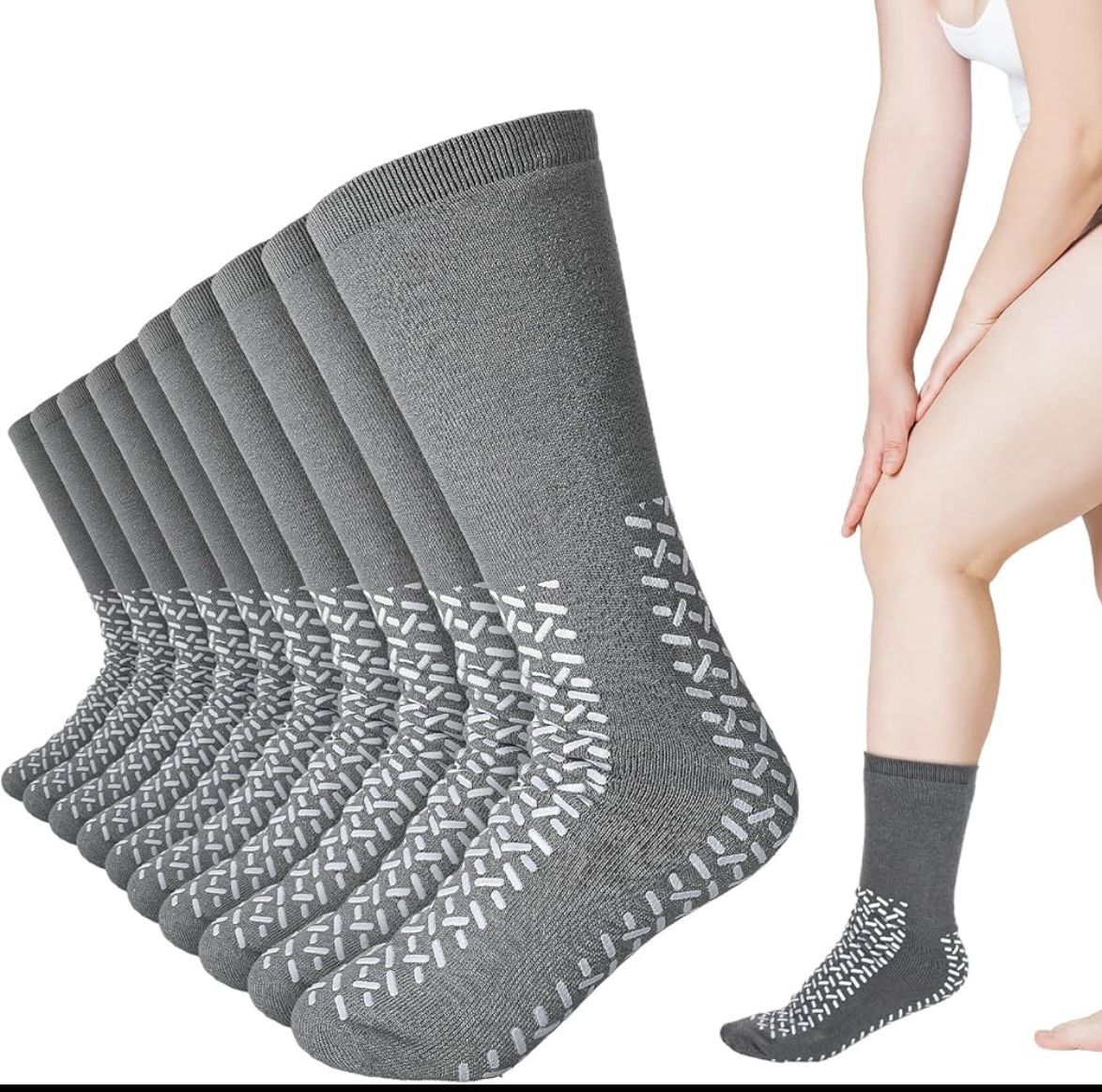 Non-Slip Double Tread Fall Management Socks