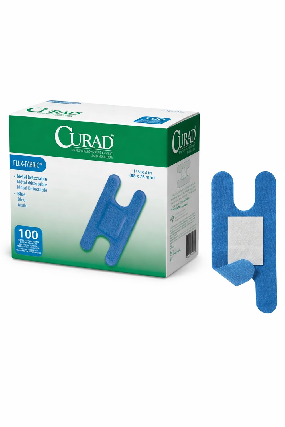 Bandage Fabric Adhesive Knuckle Metal Detectable Box of 100