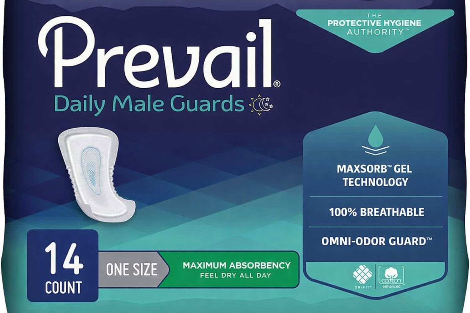 Prevail Male Pads Maximum Absorbency