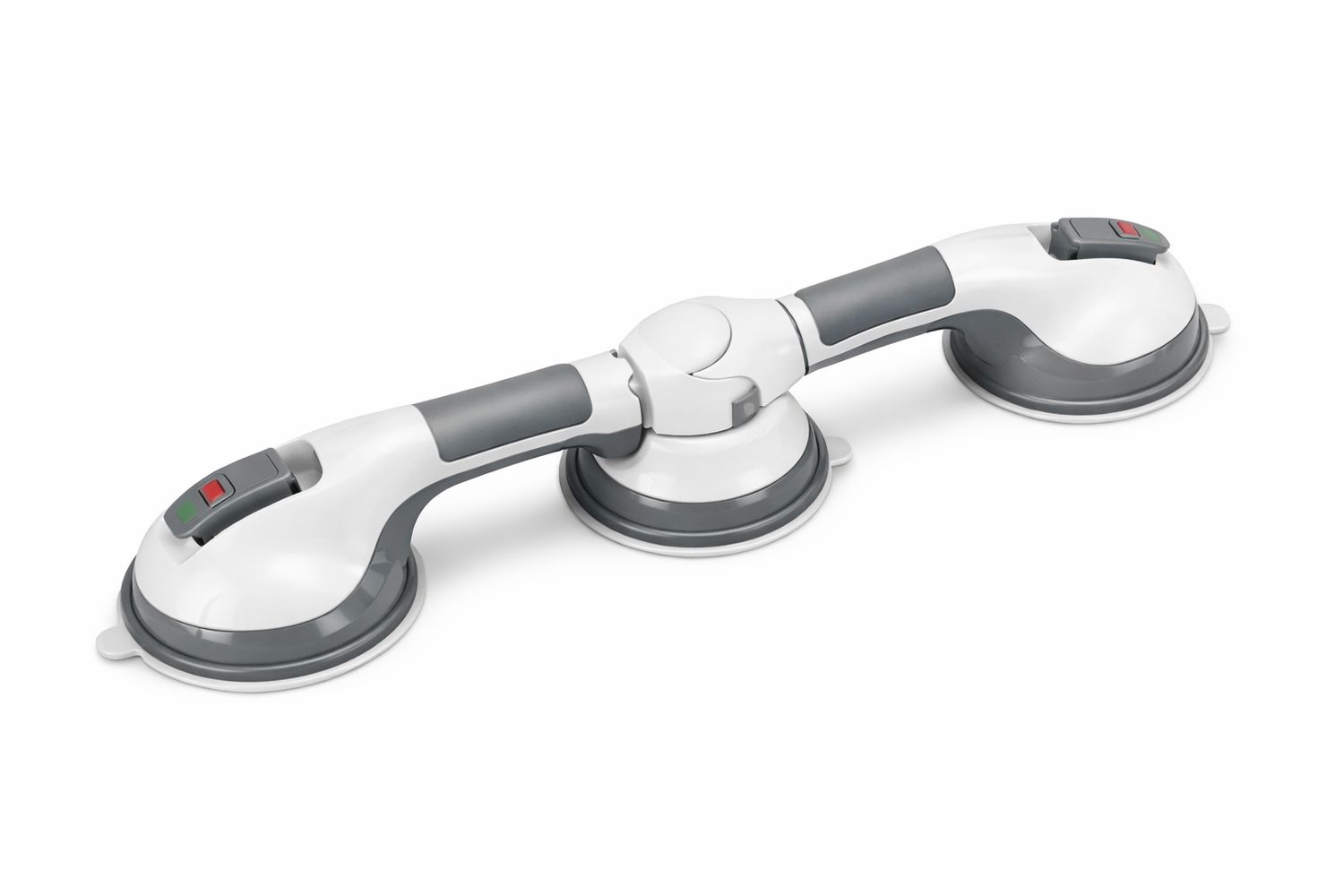 Quality Medline Grab Bar with  3 Suction cups 19" length Pivot Style with Locking Indicator