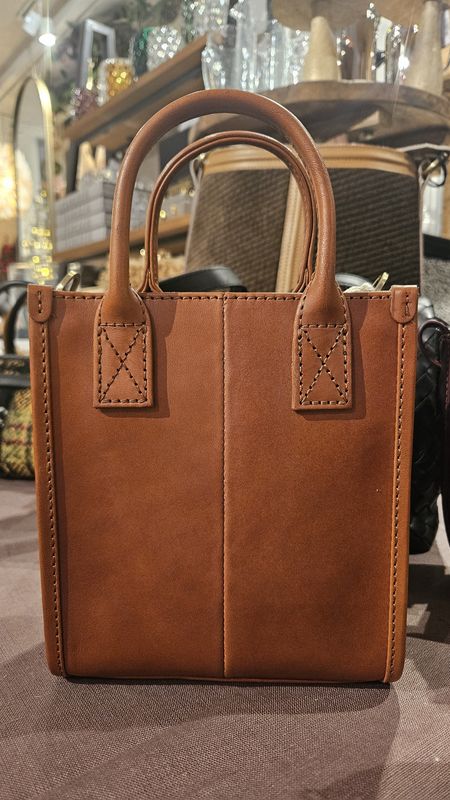 Leather Handbag - Jackie Mini Cognac Classic