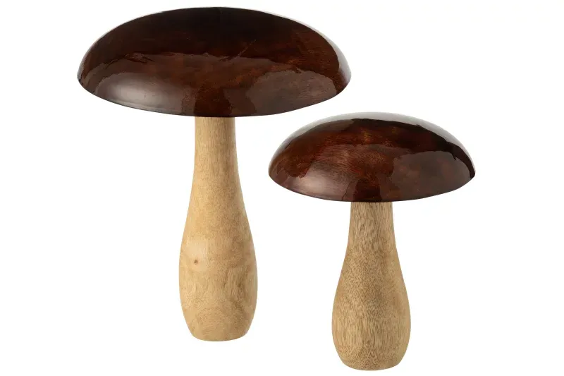 Pilz Gltizend Wooden Mushroom