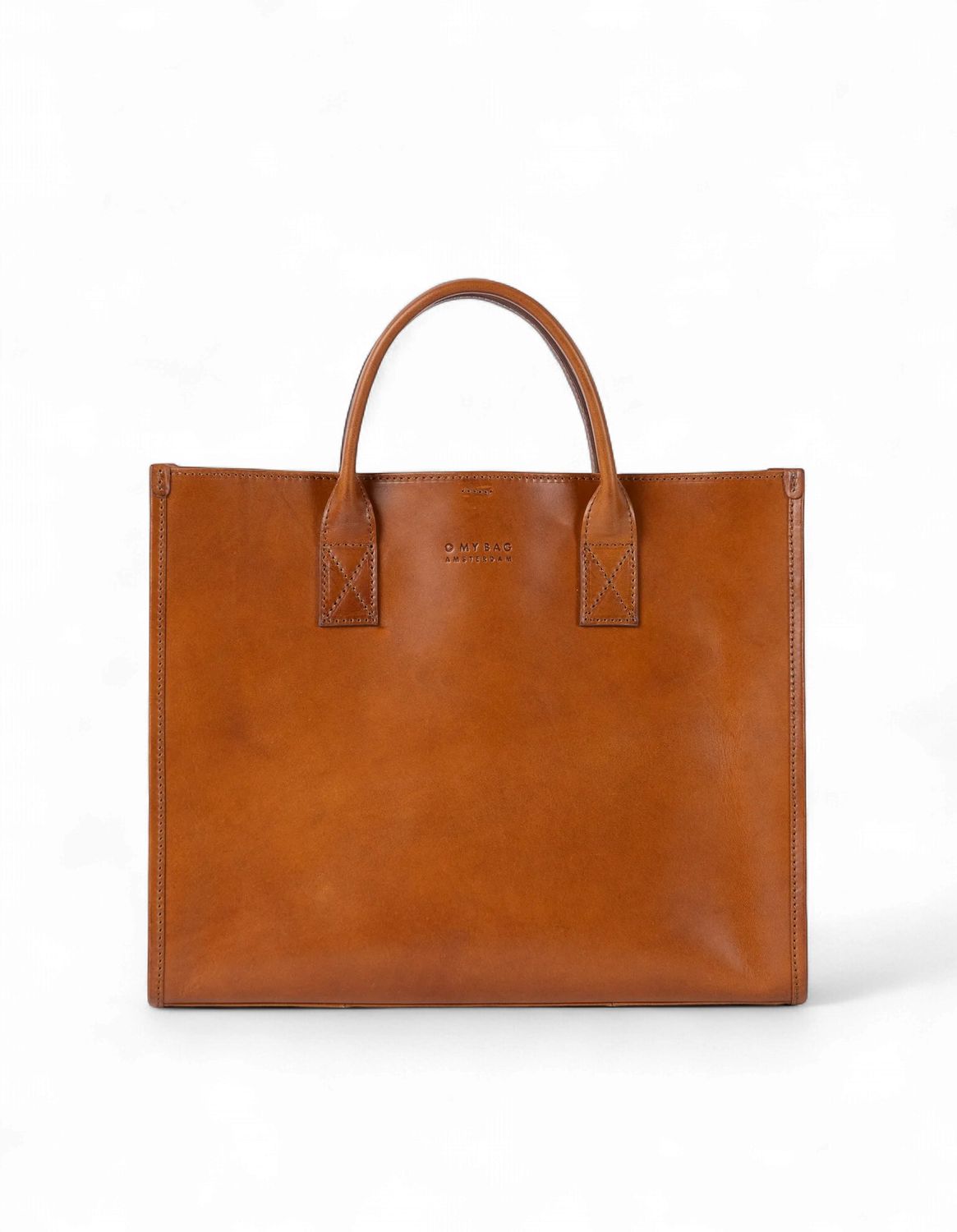 Leather Handbag - Jackie Cognac Classic