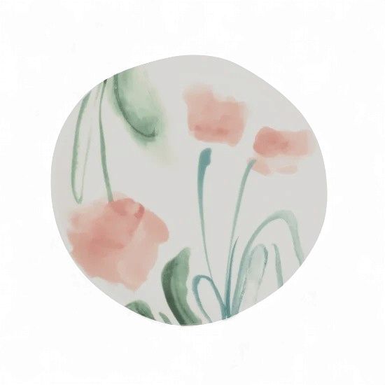 Good Morning Plate - Medium Spring Flowers