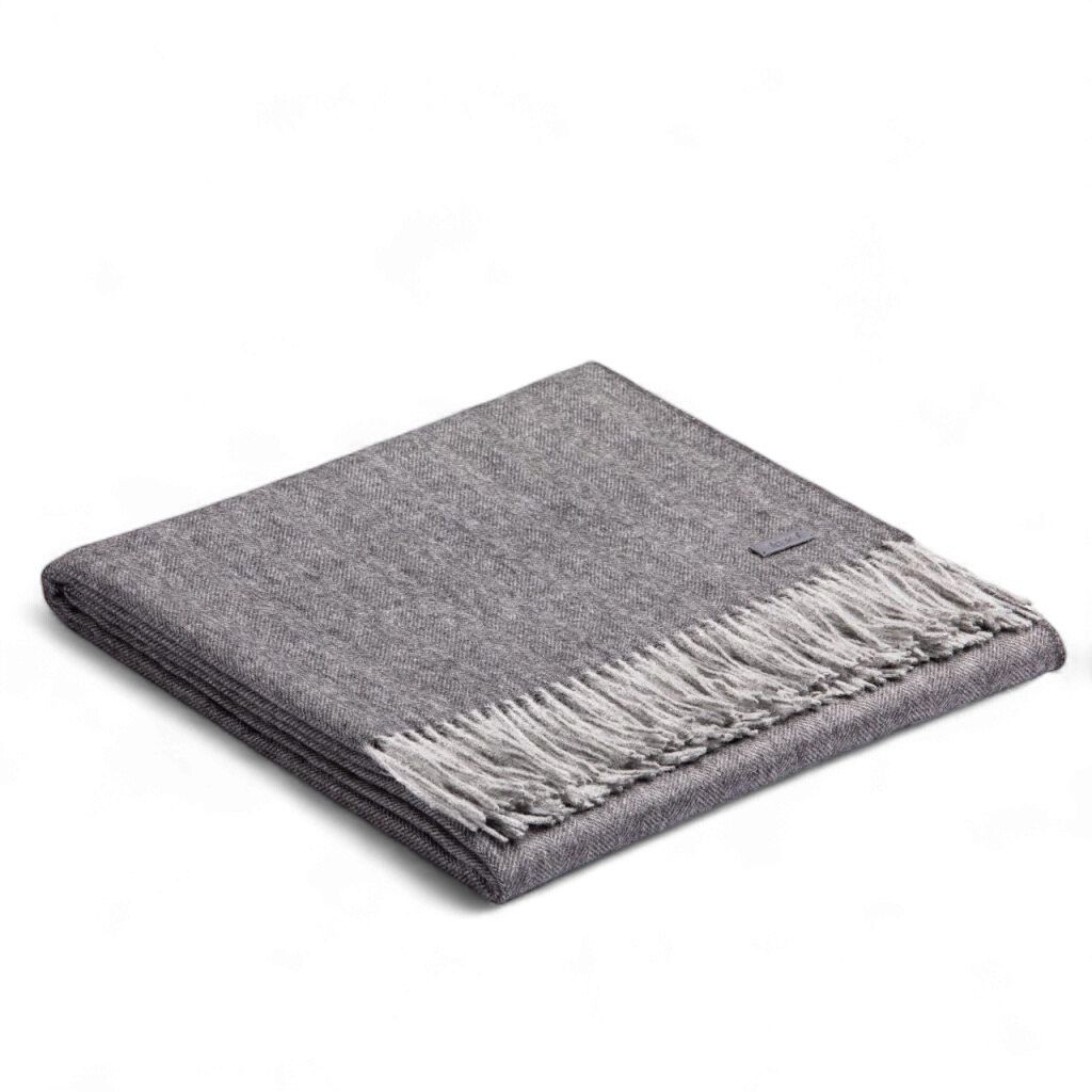 Alpaka Blanket - White Silver