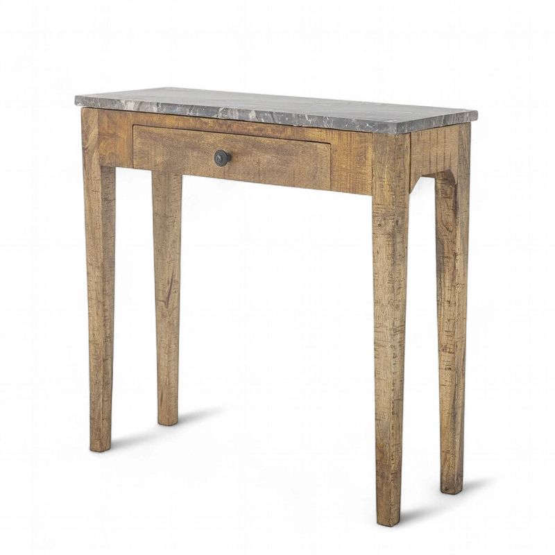 Hauge Console Table, Marble Top