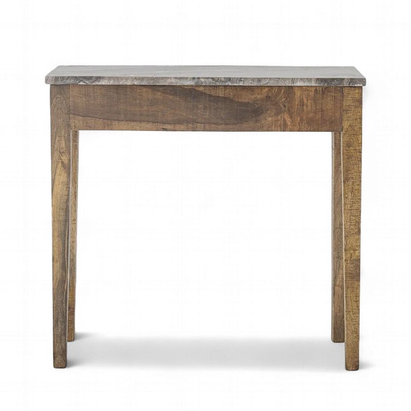 Hauge Console Table, Marble Top