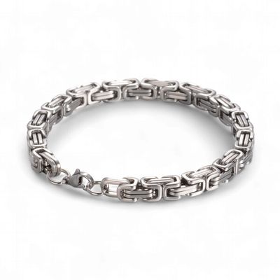 Byzantine Steel Bracelet Square - Men