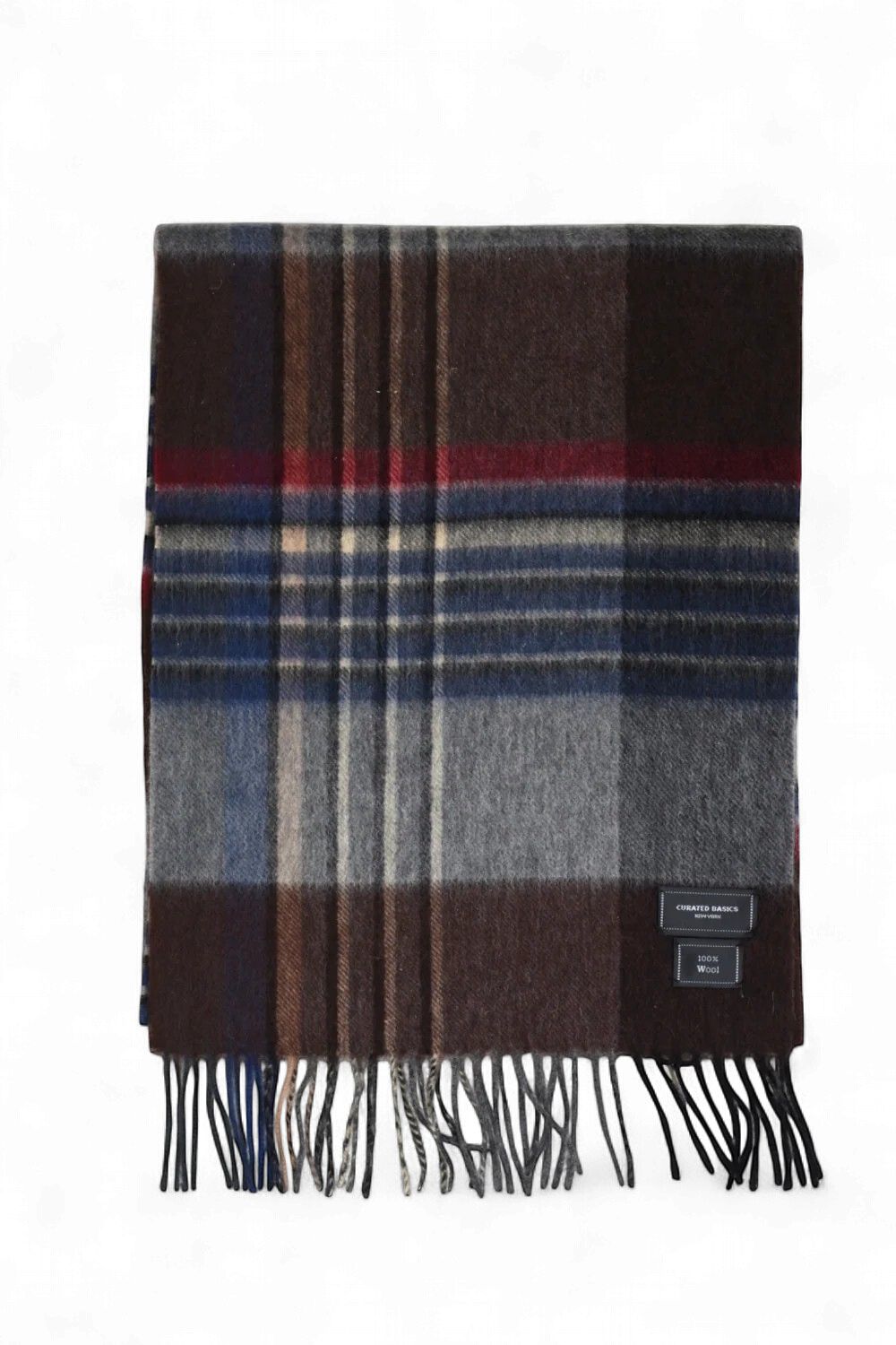 Plaid Wool Scarf