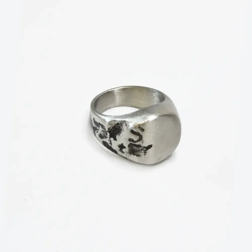 Distressed Steel Ring