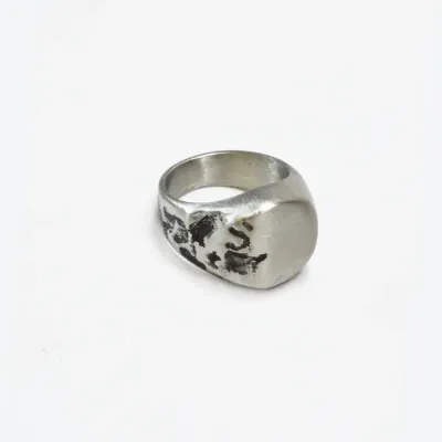 Distressed Steel Ring