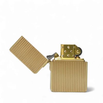 Large Kerosene Brass Fluted Lighter