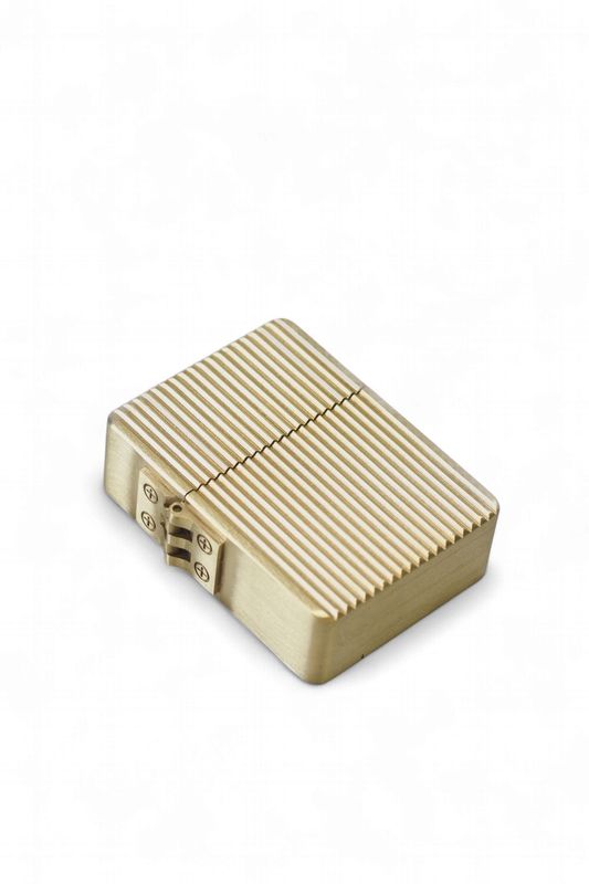 Large Kerosene Brass Fluted Lighter