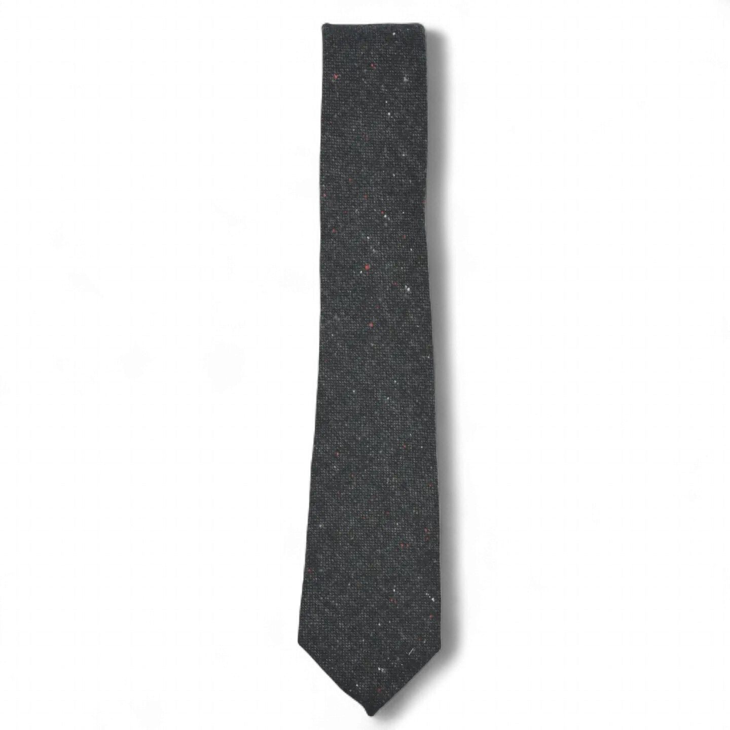 Speckled Charcoal Grey Wool Tie