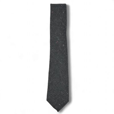 Speckled Charcoal Grey Wool Tie