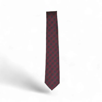 Burgundy Foulard Tie