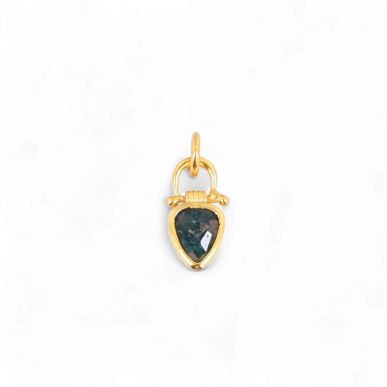 Necklace Hearth Shadow, Model: Moss Agate