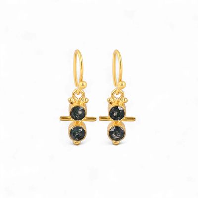 Earrings Stone Axis