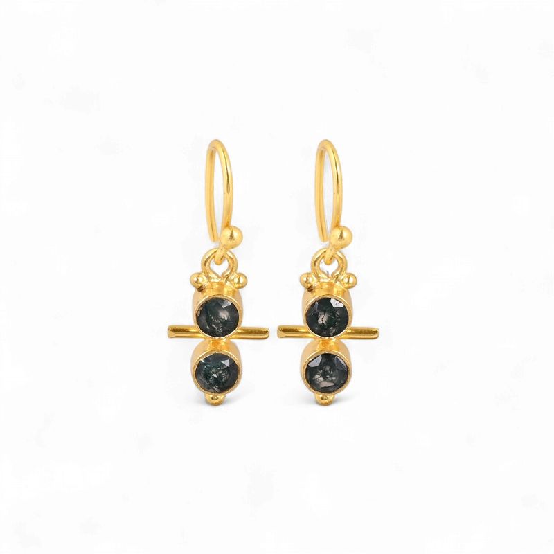 Earrings Stone Axis