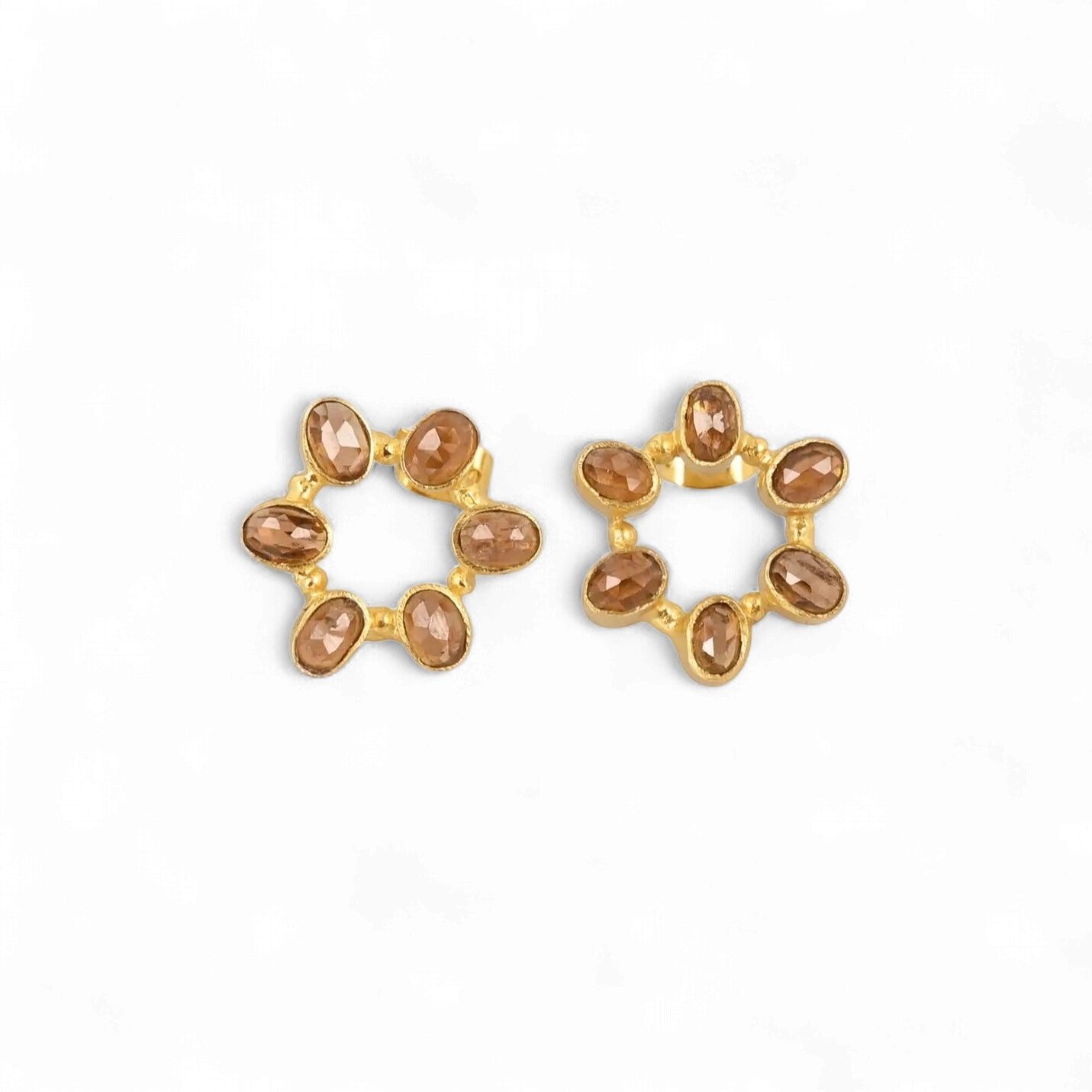 Earrings Morning Dew, Color: Orange Kyanite