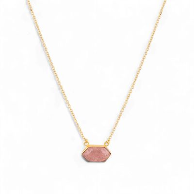 Necklace Celestial Storm - Strawbery Quartz