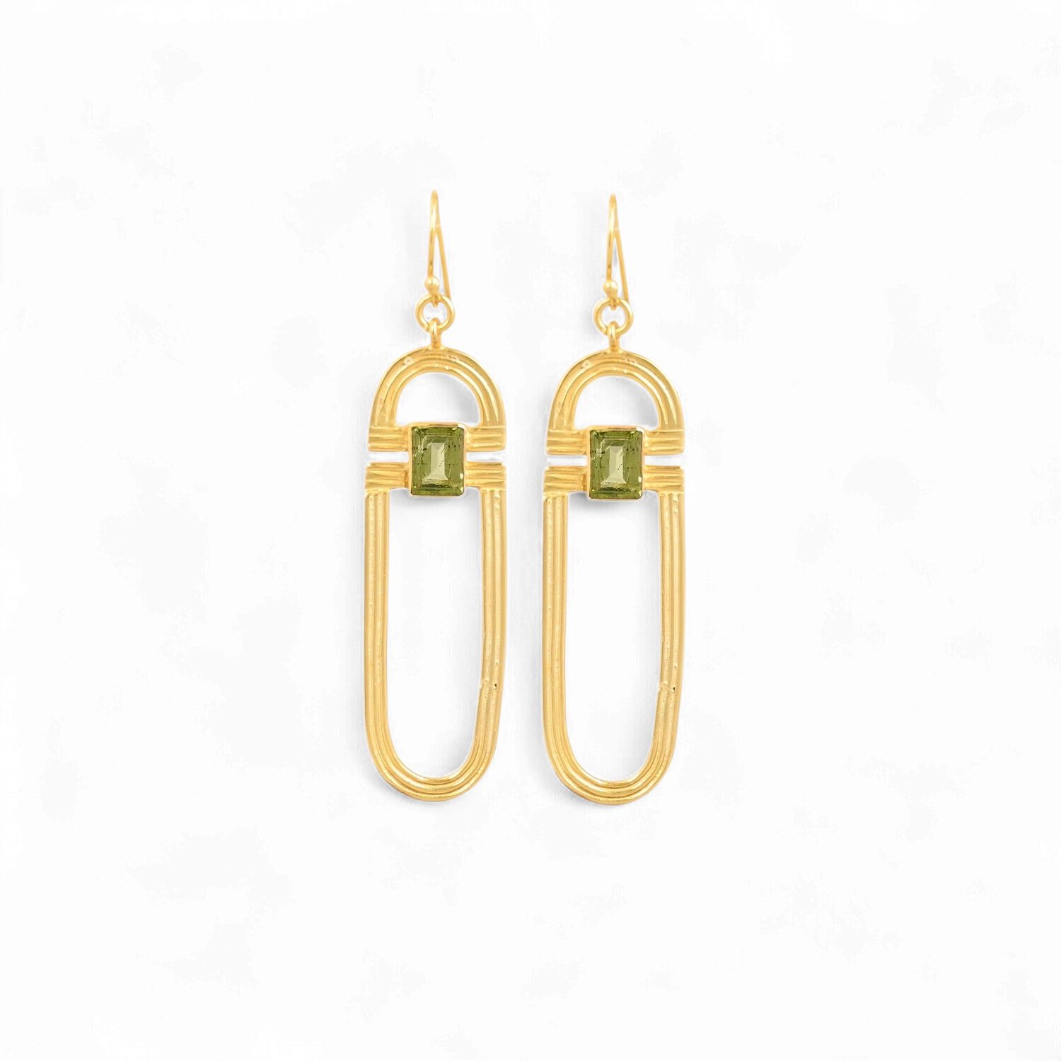 Earrings Untamed Throne - Peridot