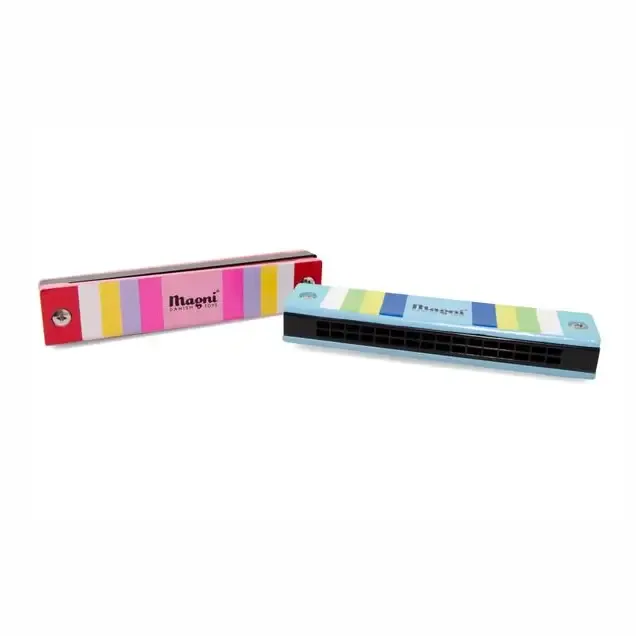 Harmonica with Stripes 12 Tones