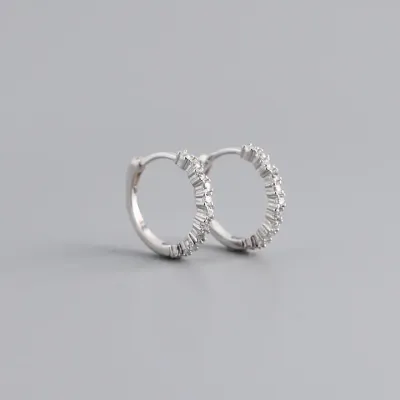 ZIrcon Hoops S925 Earrings