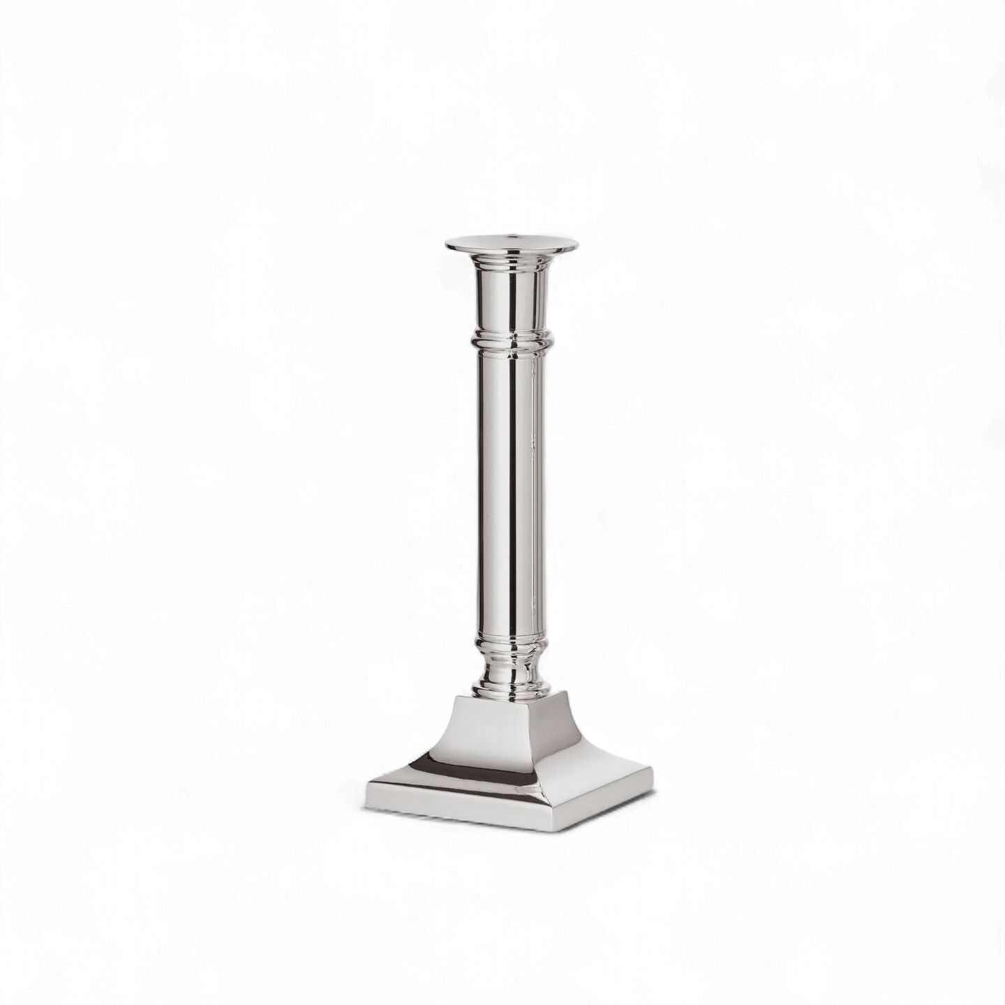 Candle Holder Kent - Silver Plated, Size: 21cm