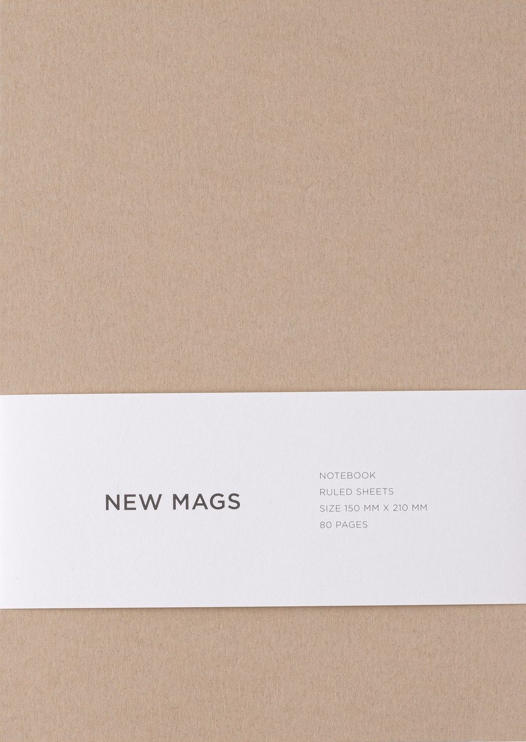Notebook- Softcover/Ruled, Color: Sand