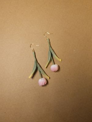 Crochet Earrings Tulip