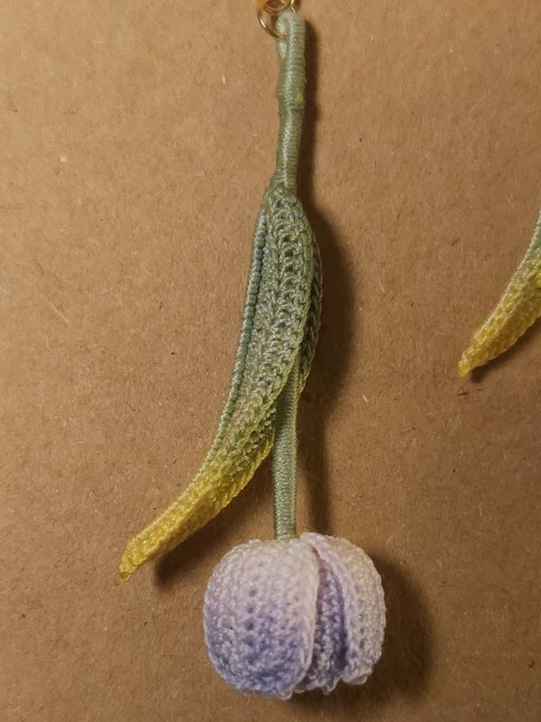 Crochet Earrings Tulip