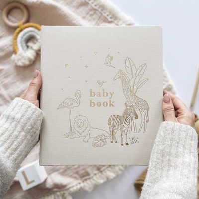 My Baby Book (Safari) + box