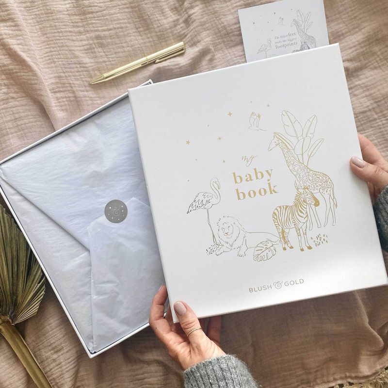 My Baby Book (Safari) + box