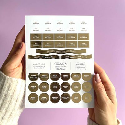 Wedding Sticker Pack (3 sheets)