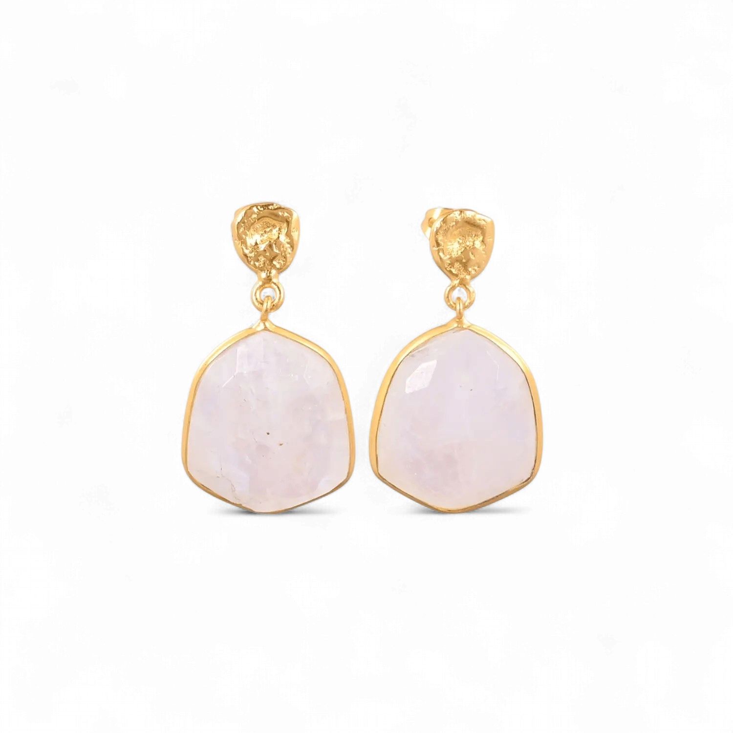 Earrings Pharoah's Whispers, Model: Rainbow Moonstone