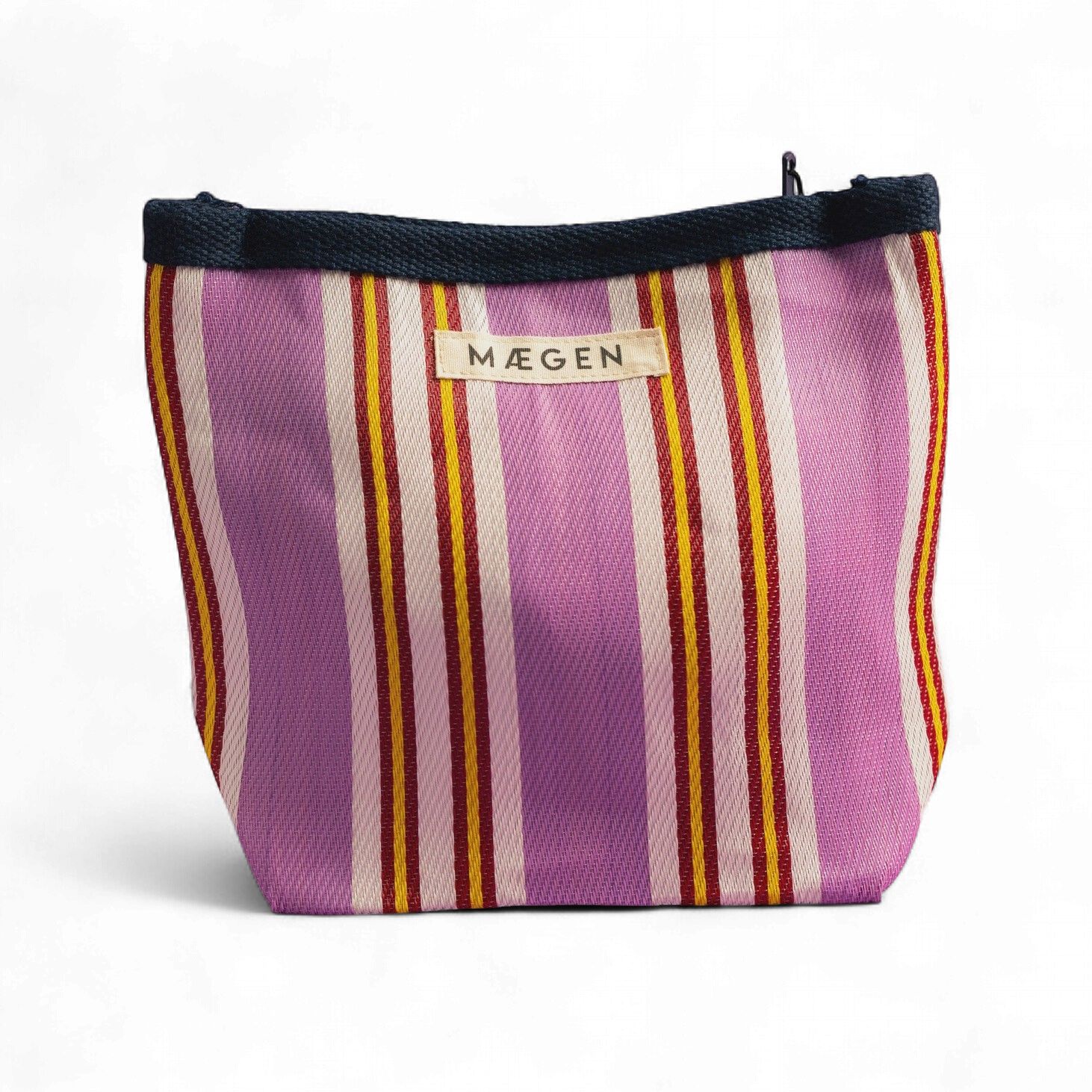 Recycled Pouch, Color: Navy/ Pink/ Red