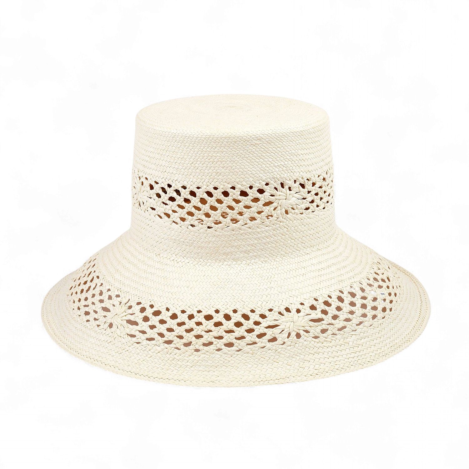 Rose Summer Bucket Hat - Limited Edition Straw Panama Hat