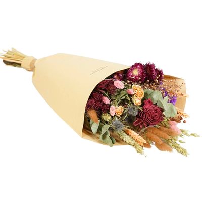 Dried Flowers - Field Bouquet - Burgundy