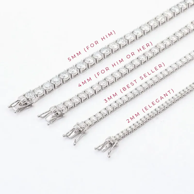 Tennis Bracelet 3mm Silver
