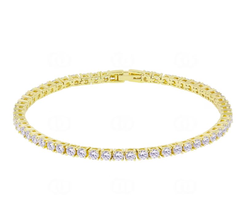 Tennis Bracelet 3mm Gold