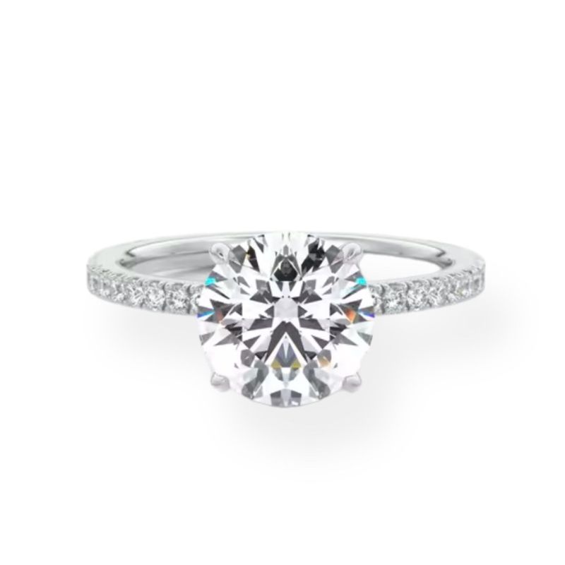 2ct Moissanite Solitaire Ring