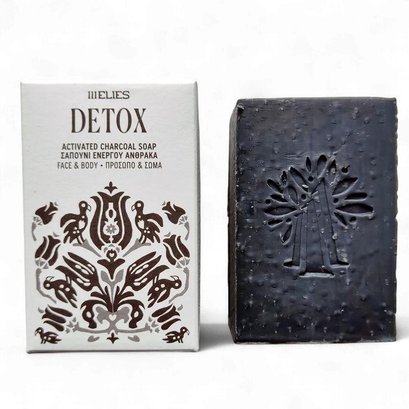 DETOX activated charcoal COLD PROCESS soap for face &amp; body