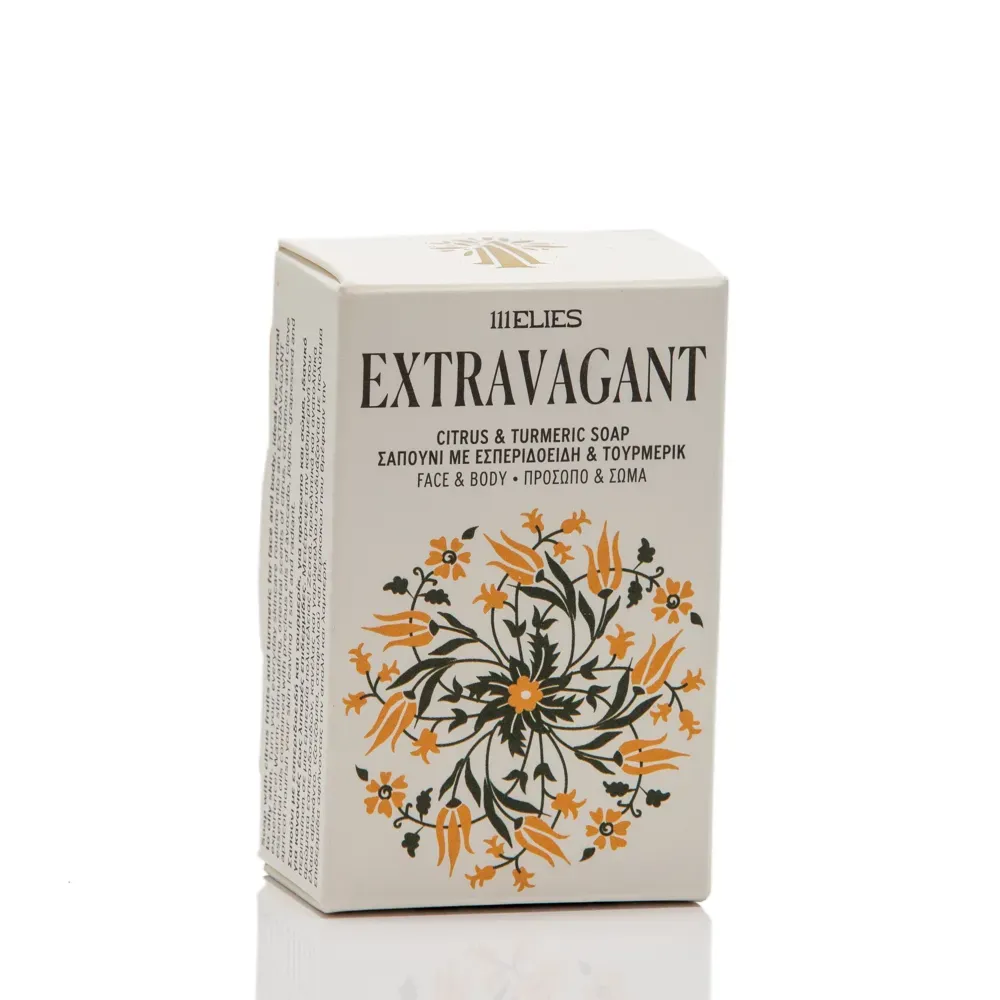 EXTRAVAGANT-citrus and turmeric COLD PROCESS soap for face and body
