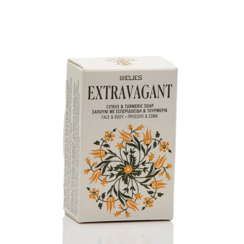 EXTRAVAGANT-citrus and turmeric COLD PROCESS soap for face and body