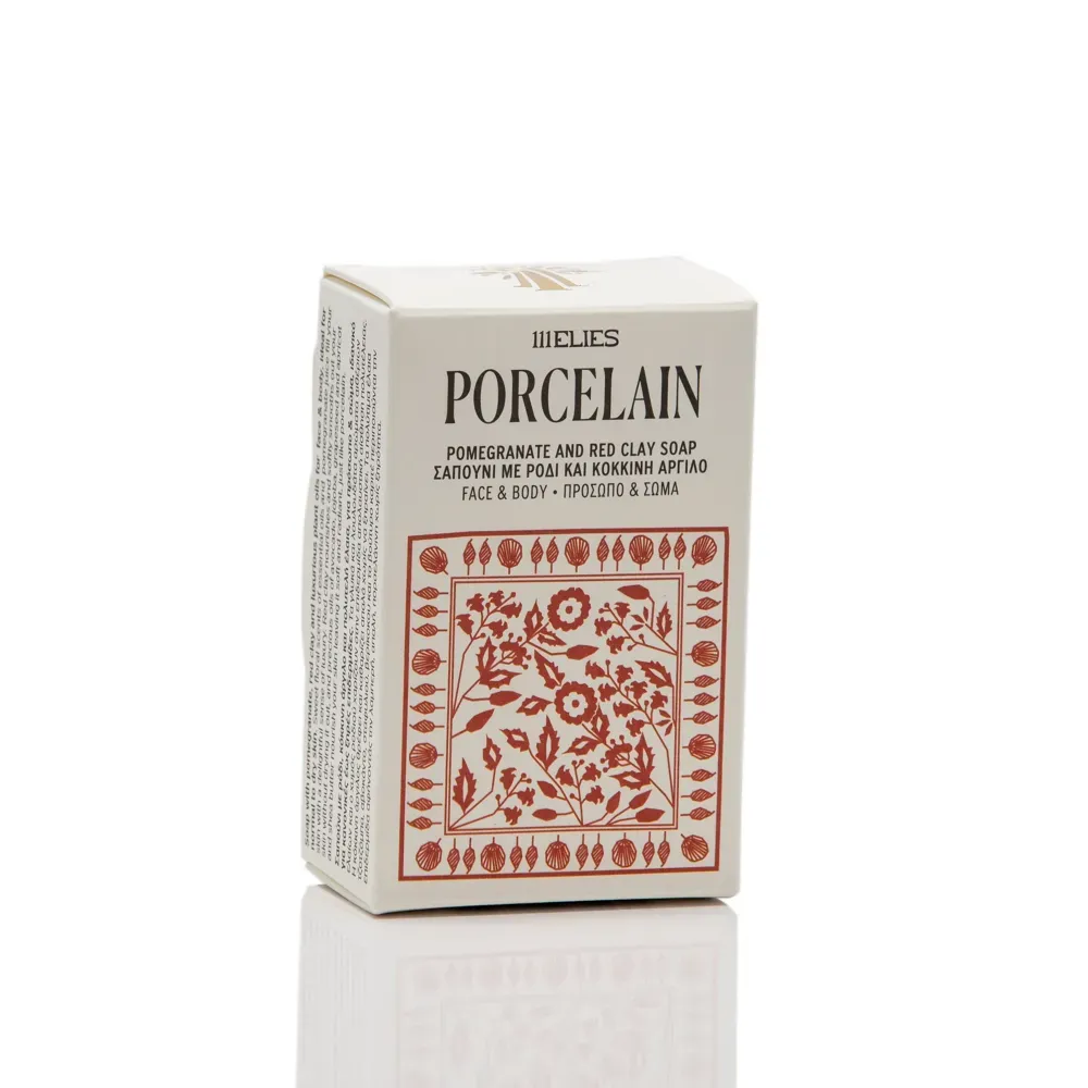 PORCELAIN pomegranate and red clay COLD PROCESS soap for face and body
