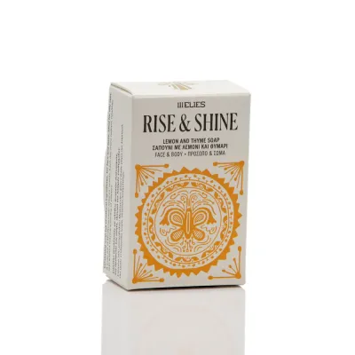 RISE AND SHINE lemon and thyme COLD PROCESS soap for face and body