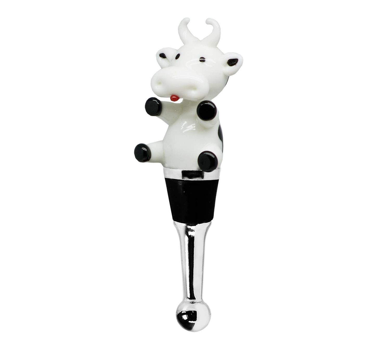 Bottle Stopper Cow for Champagne, Wine, and Sparkling Wine