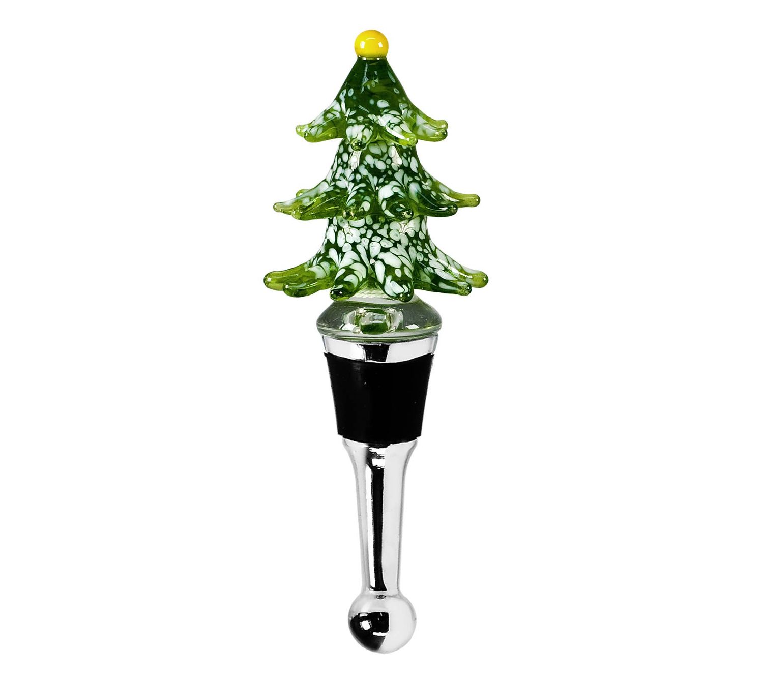 Bottle Stopper Christmas Tree green for Champagne, Wine
