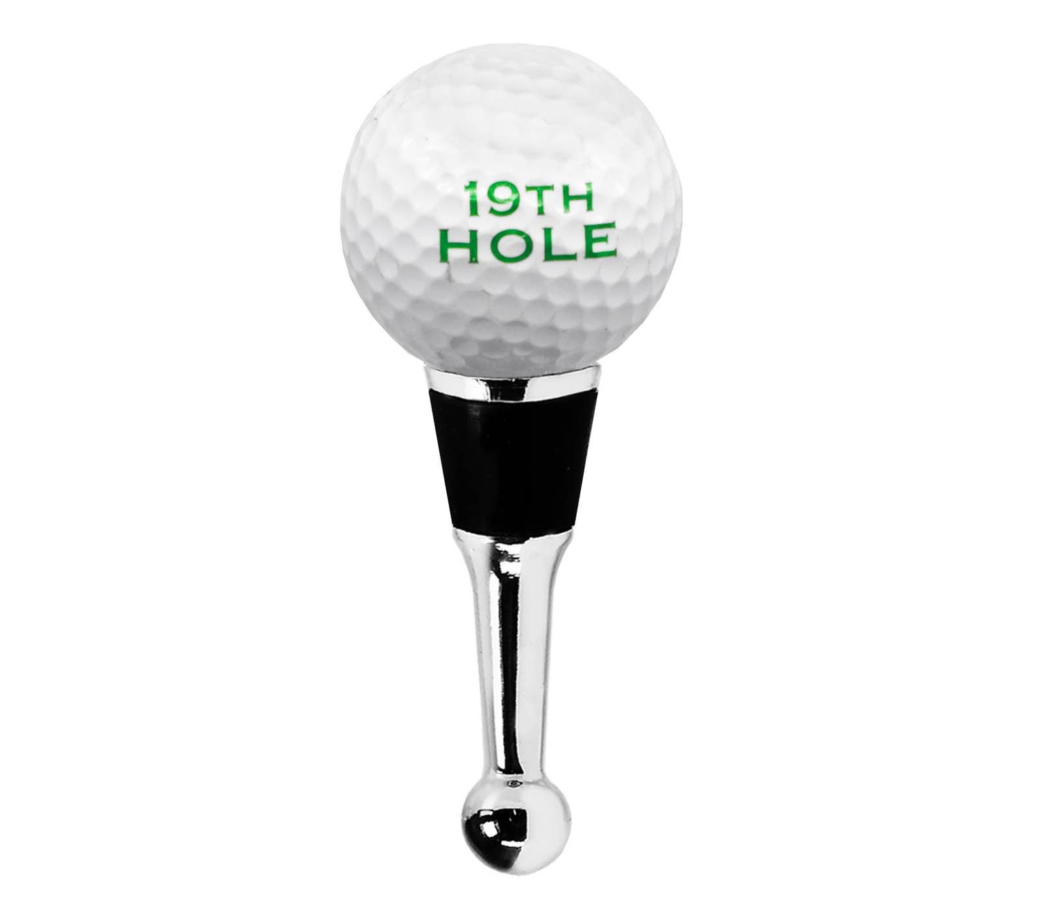 Golf bottle stopper for Champagne and Wine